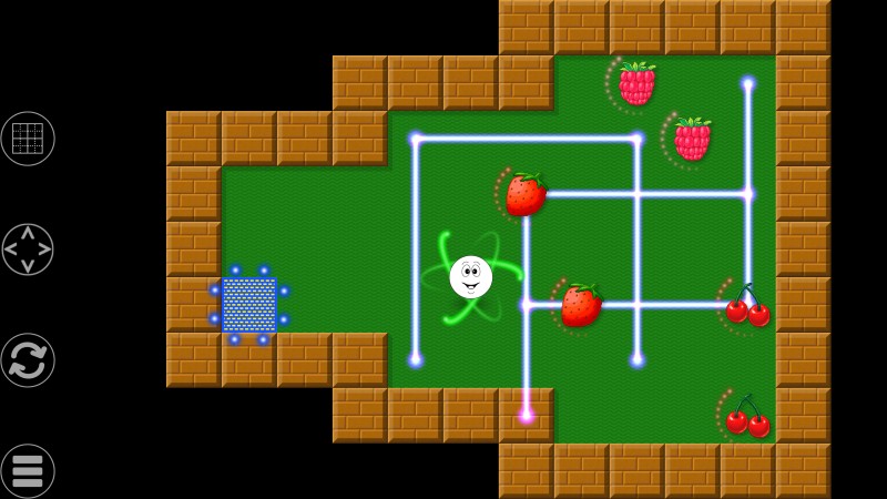 atomic egg action screenshot laser level maze labyrint